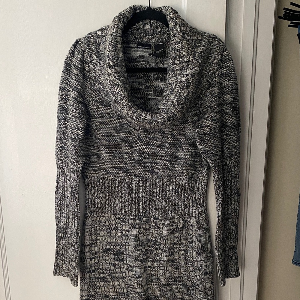 Victoria’s Secret Gray Marled Cowl Neck Sweater Dress